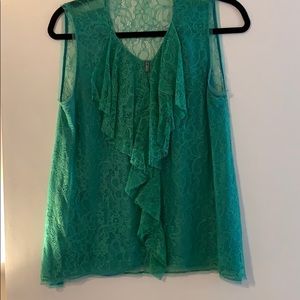 Green Lace Tank